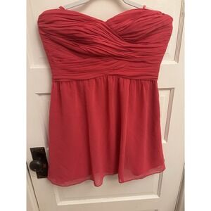 Lauren Ralph Lauren‎ Evening Pink Strapless Crepe Dress Size 10